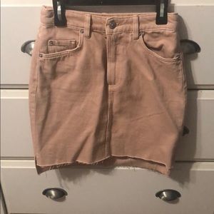 Light pink jean skirt!